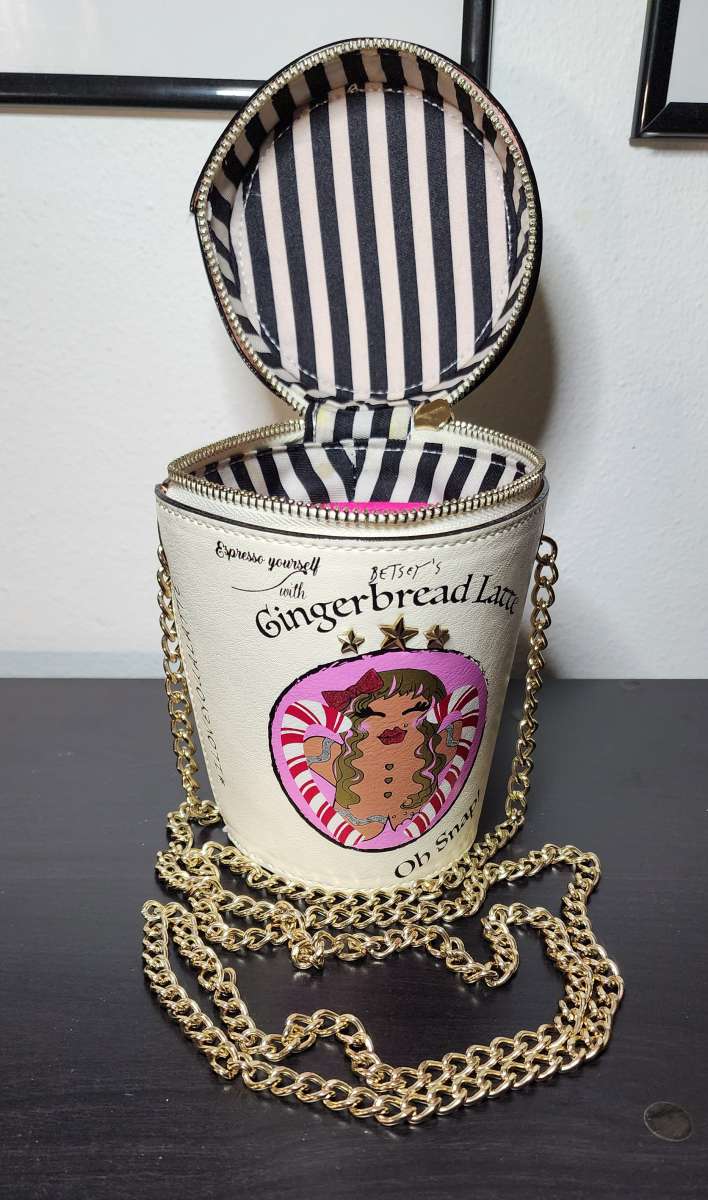 Betsey Johnson gingerbread latte purse