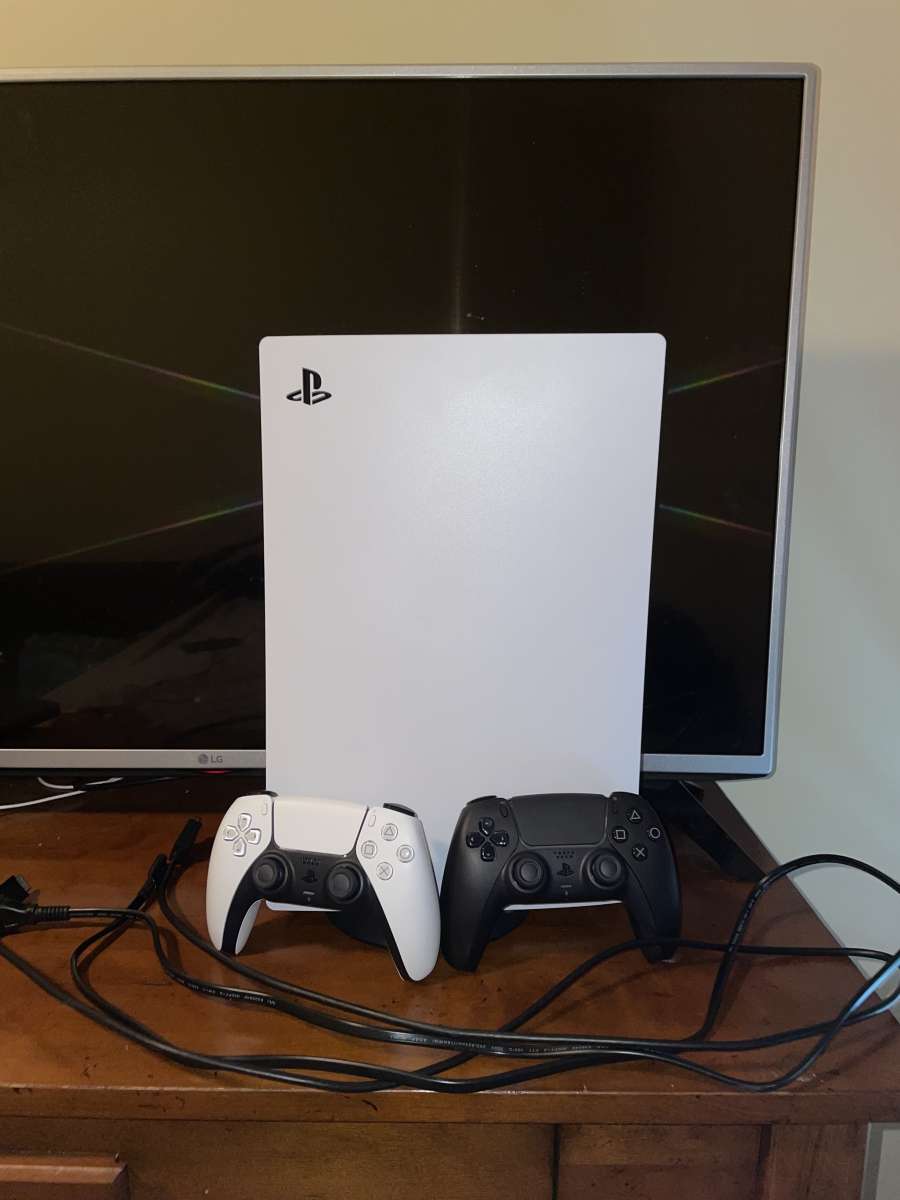 Playstation 5 with 2 controllers