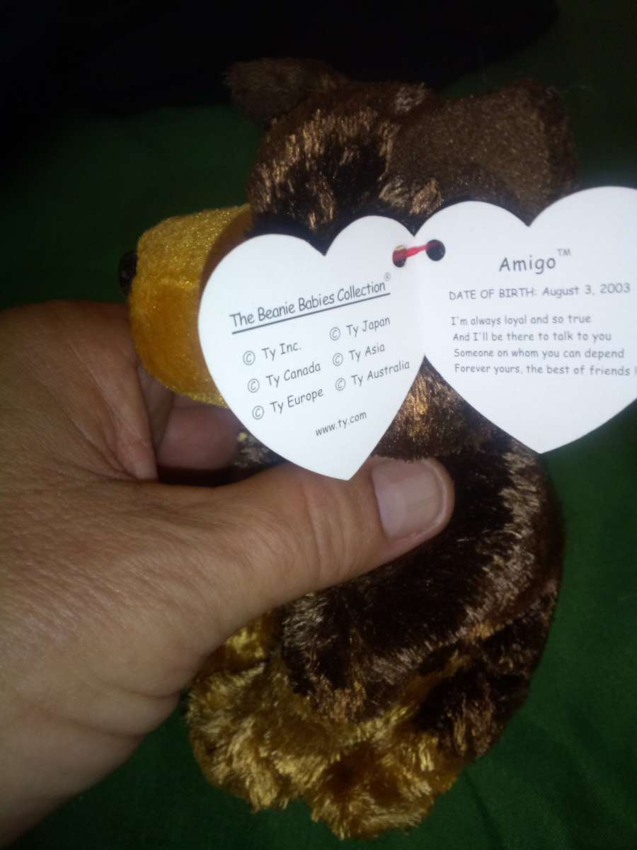 2003 Ty beanie babies Amigo mint condition selling collectio