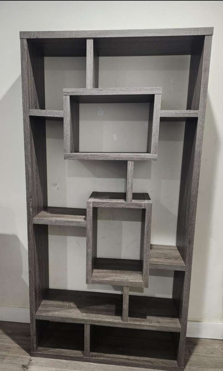 gray somkewood book shelf multiuse