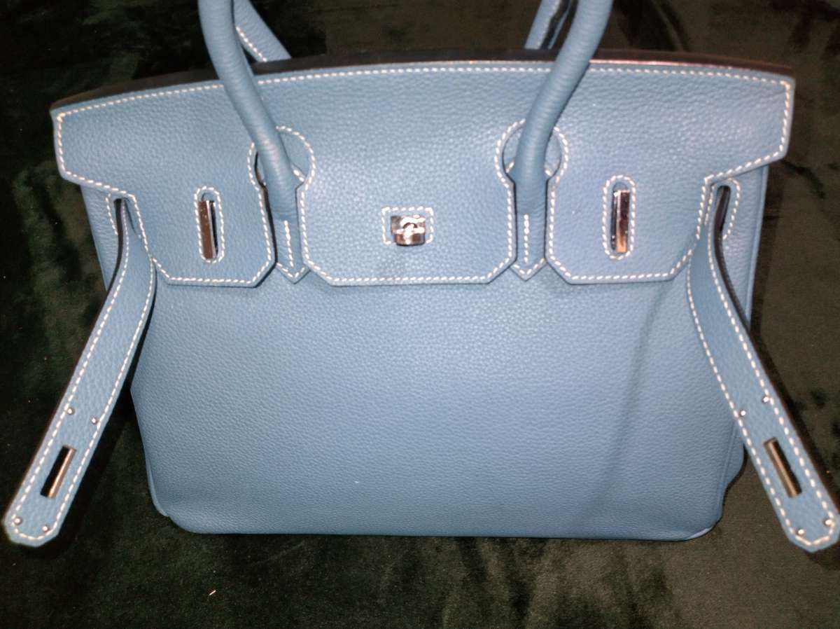 Hermes 30 blue jean birkin