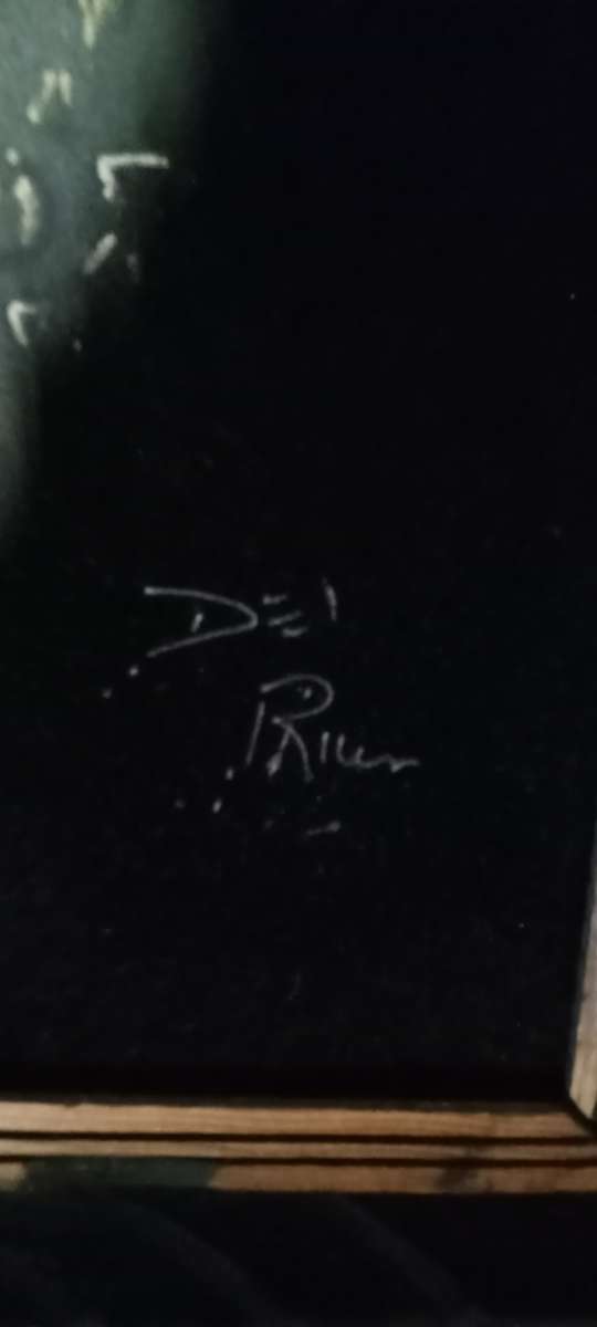 vintage black velvet Elvis painting