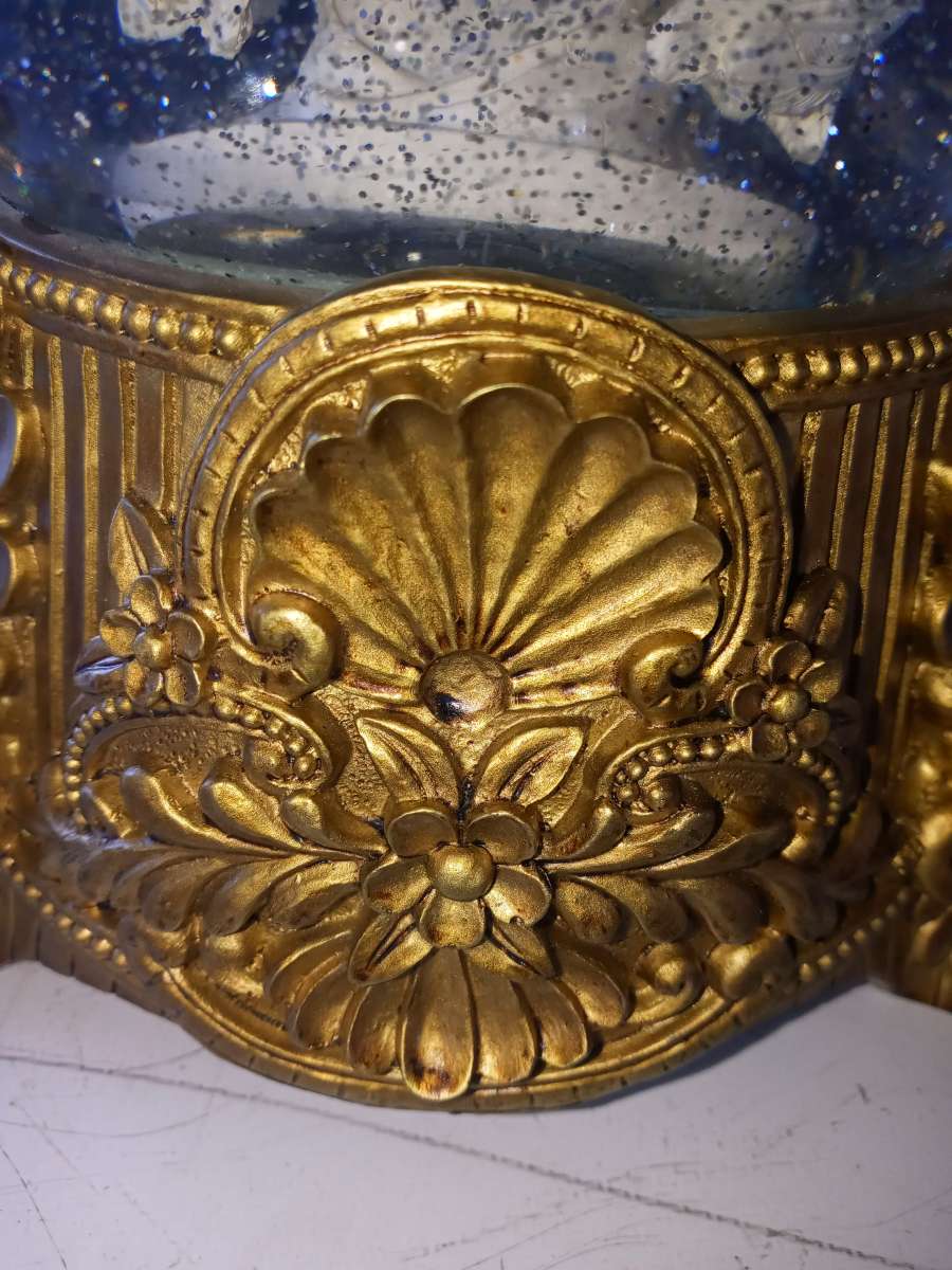 physical LED Angel glitter globe