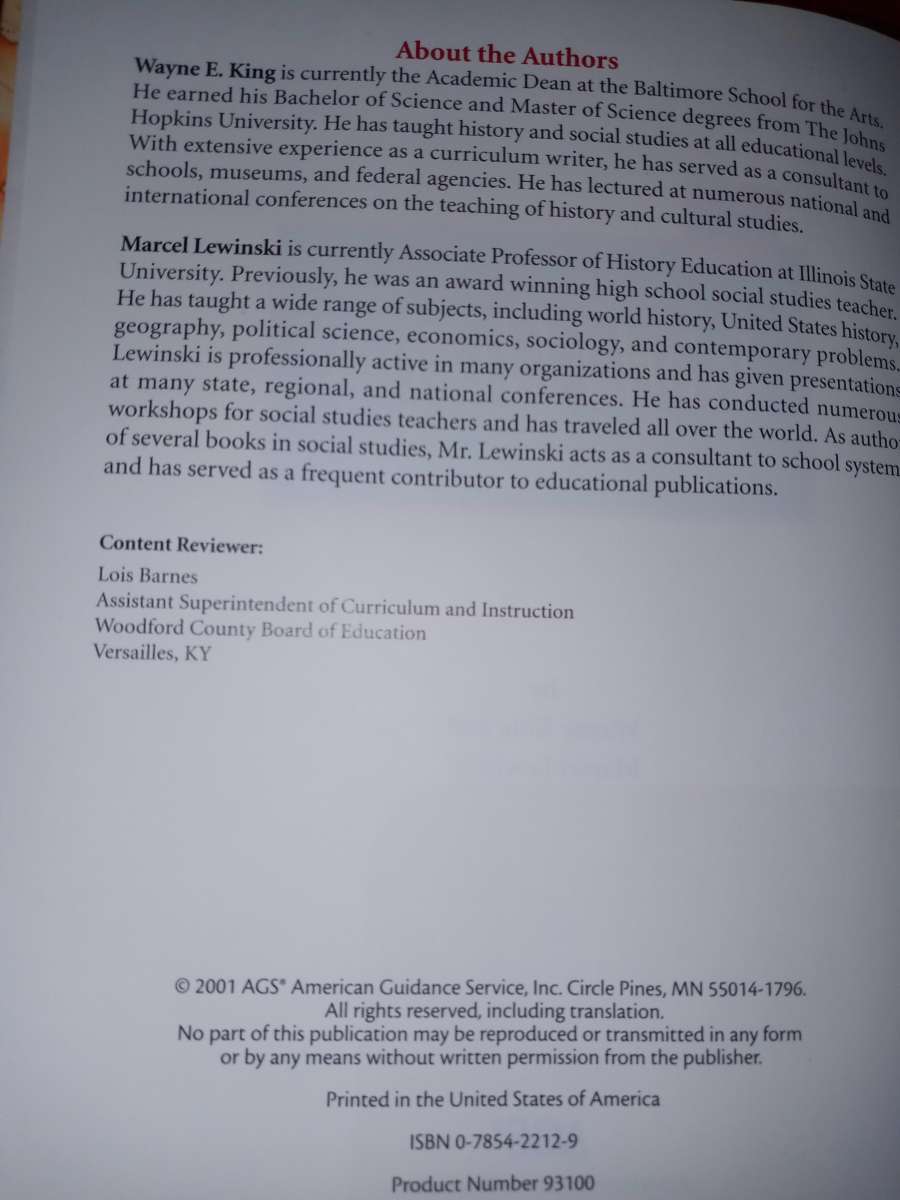 world history textbook