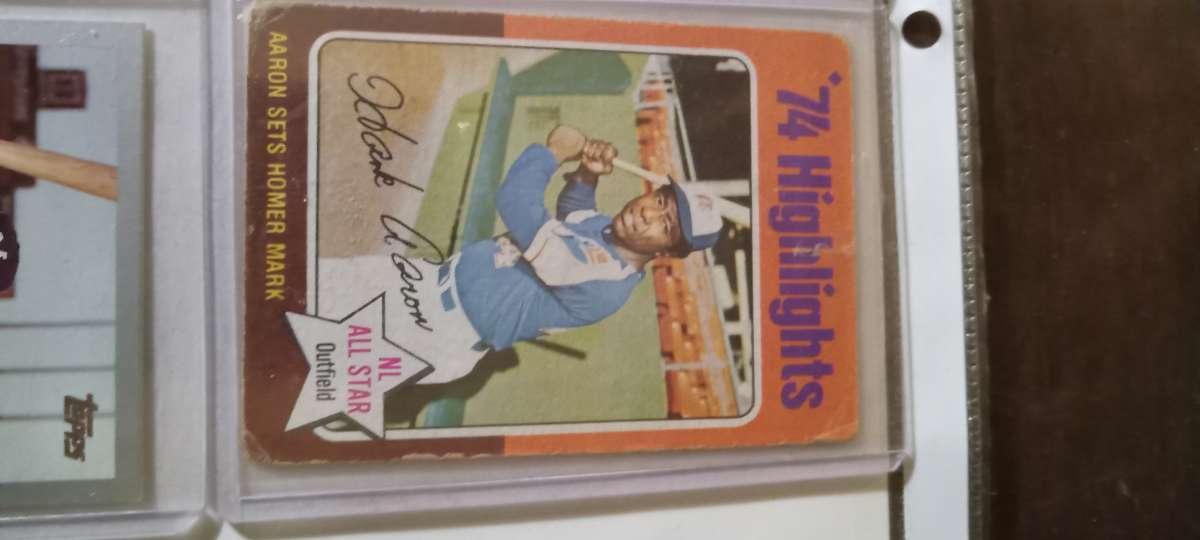 4 hank aaron cards