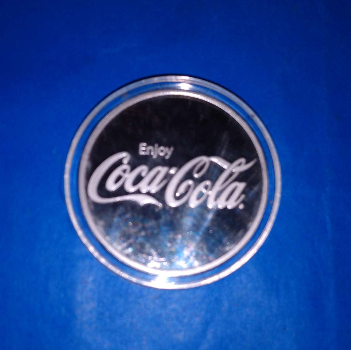 coca  cola  silver round oz