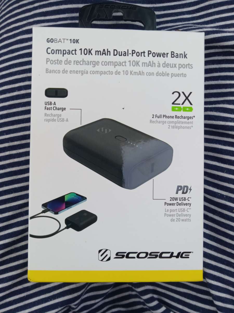Compact 10K mAh DualPort Power Bank