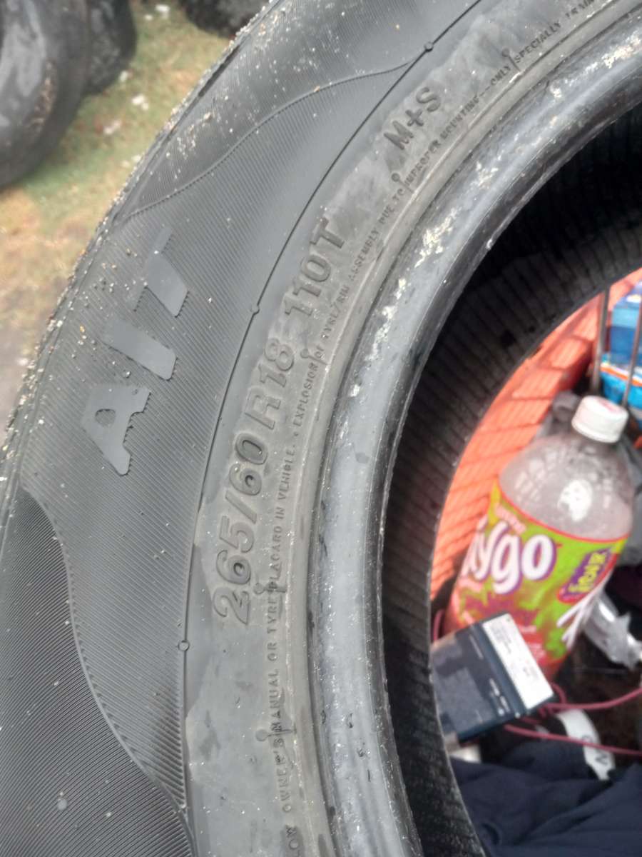 265 60 18 tires pair 2of them