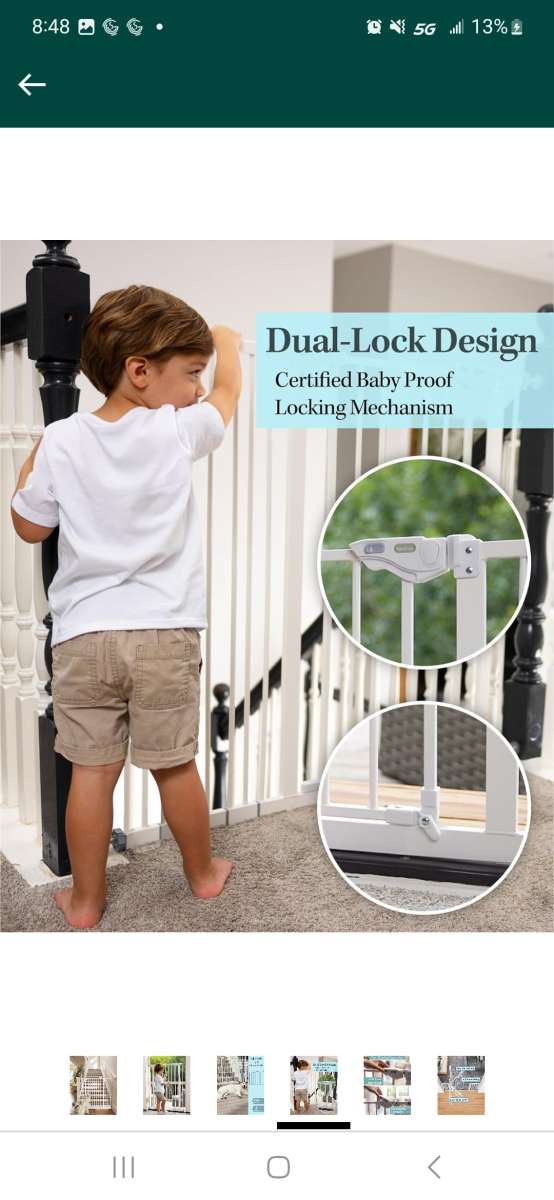 InnoTruth Baby Gate for Stairs and Doorways