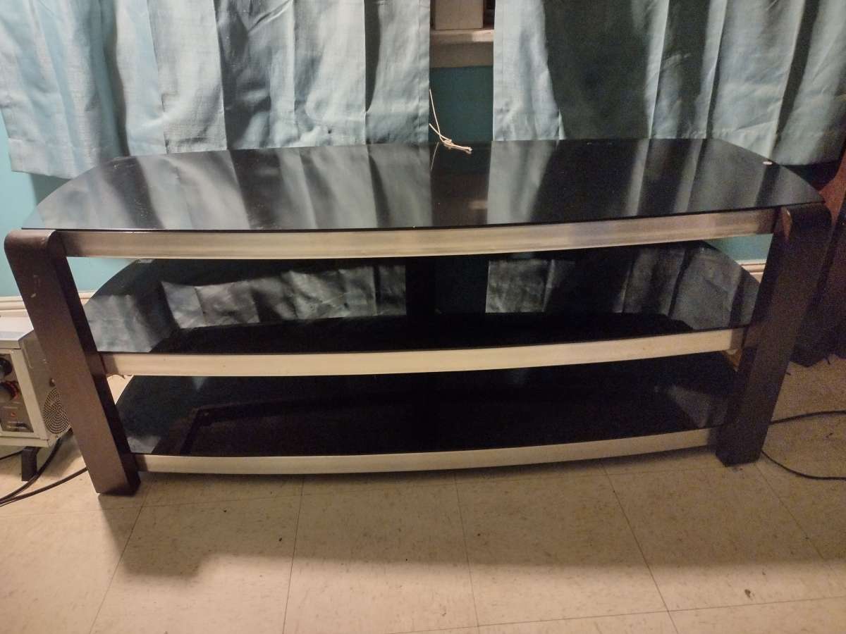 brand new 3 Glass shelf TV stand