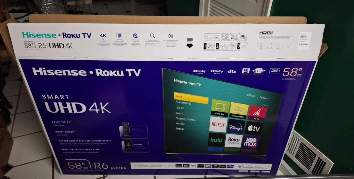 hisense 58 inch roku smart tv