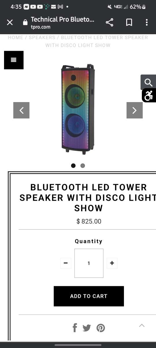 black led bluetooth speaker