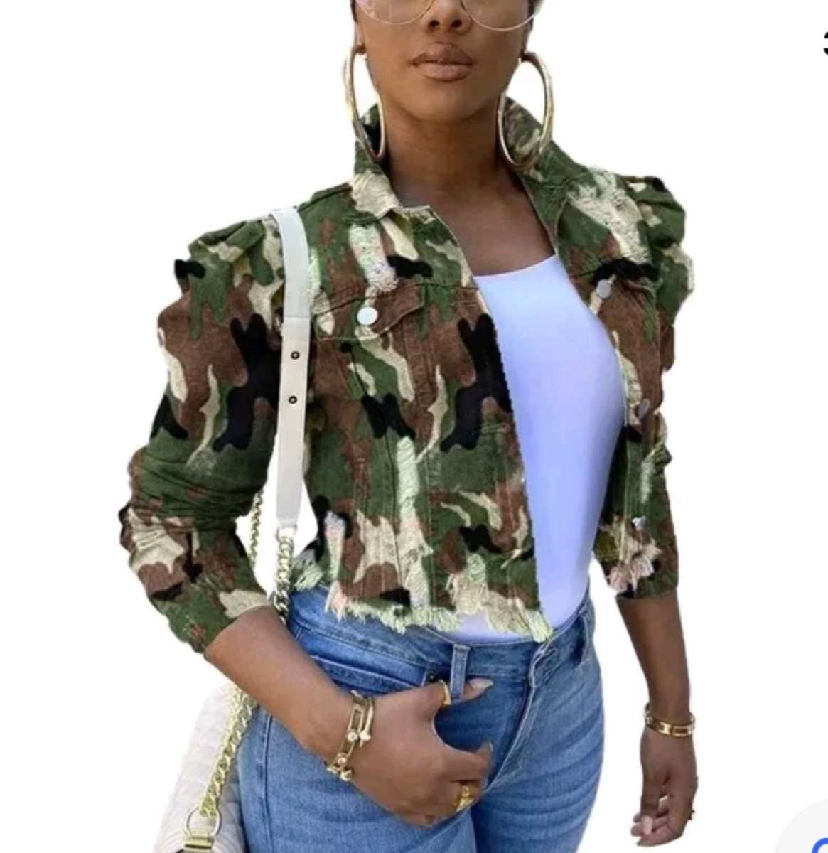 Womens cropped denim jackets