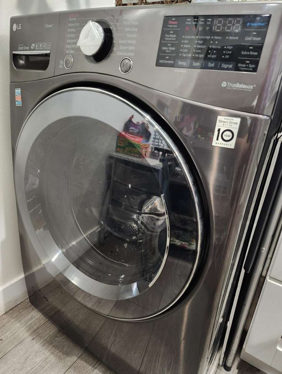 lg steam energy saver washer no damages like new