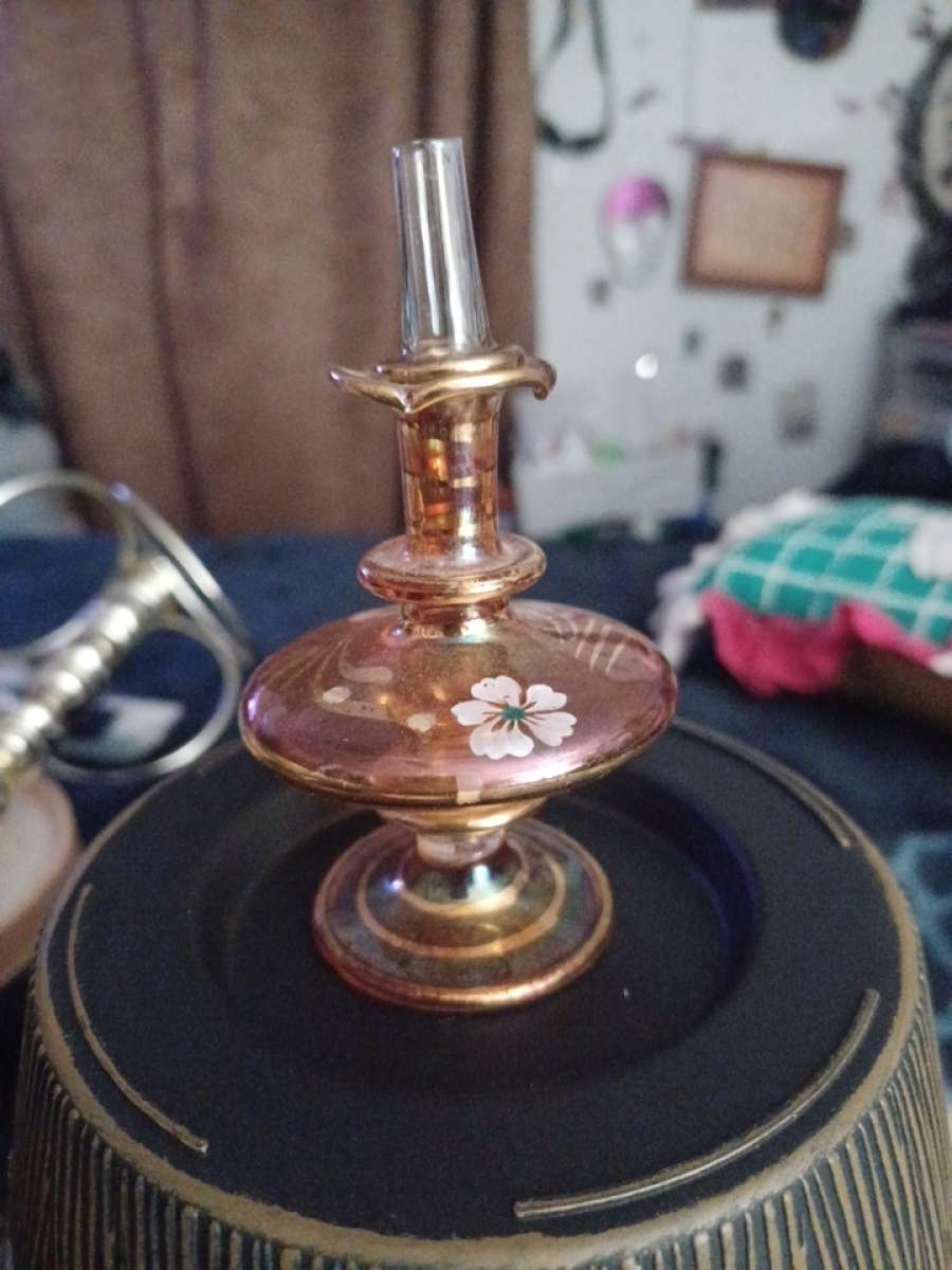 ginger bread house keepsake vase vanity mirror perfume bottl