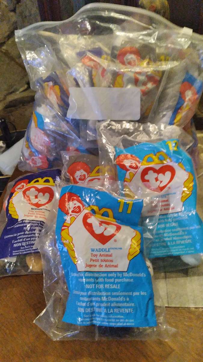 Retired McDonalds beanie babies 1998