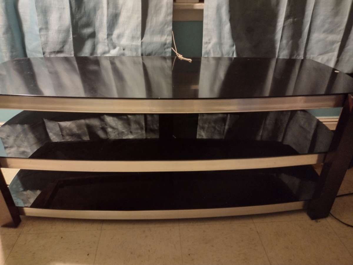 brand new 3 Glass shelf TV stand