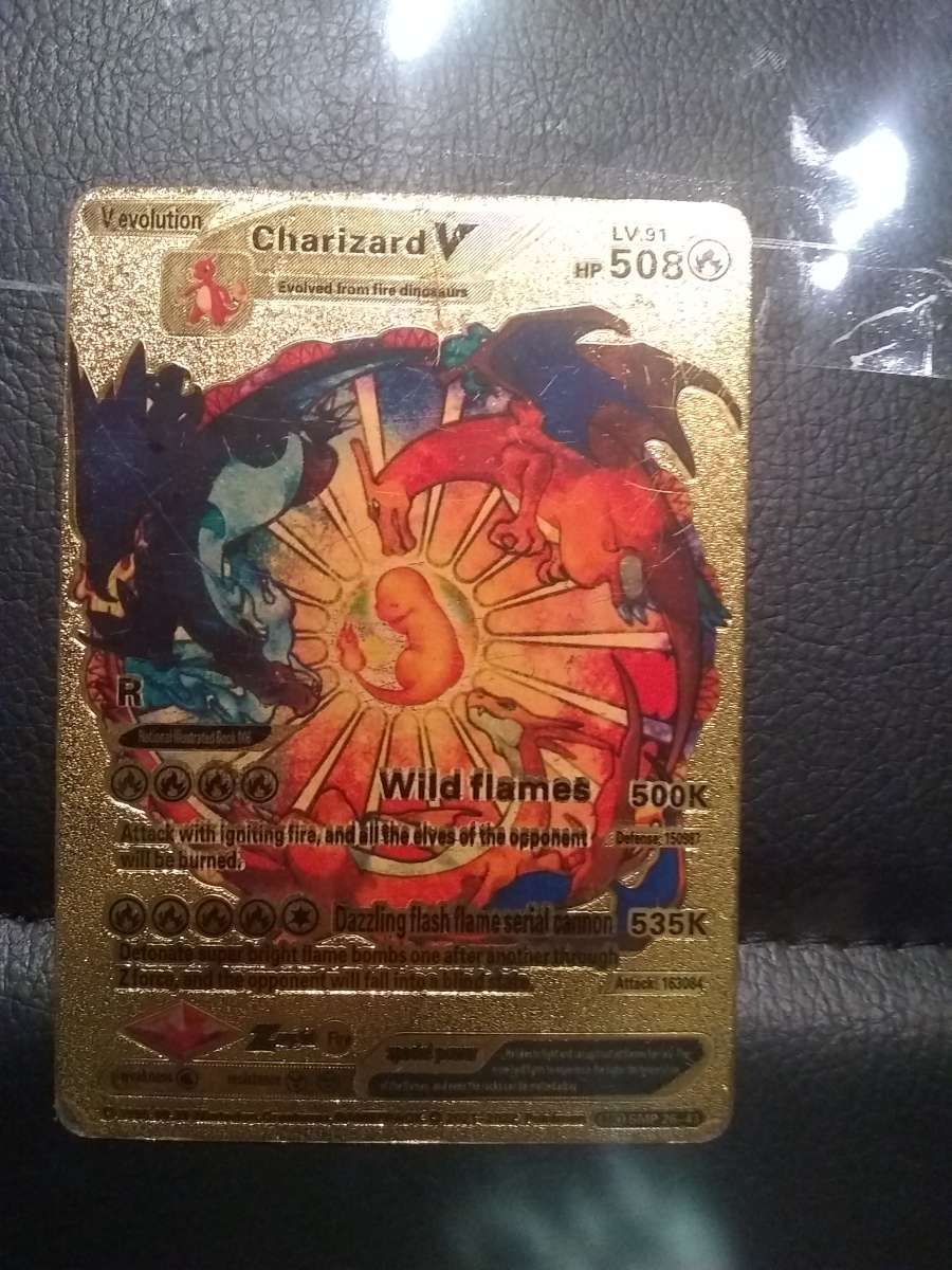 Rare Gold Plated Charizard V