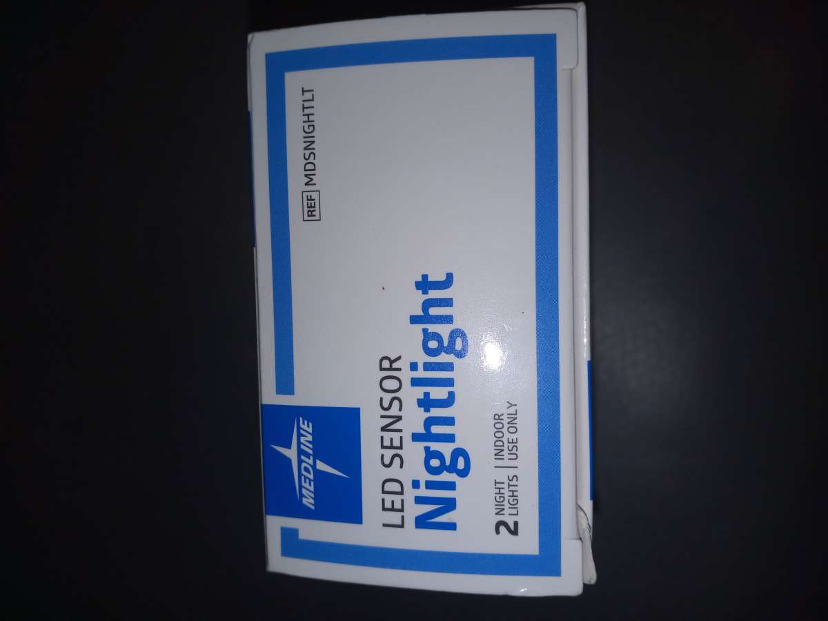 Medline LED sensor nightlight two lights in one box