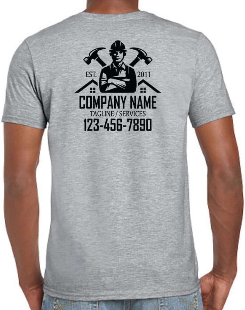 Custom Printed Construction t shirts