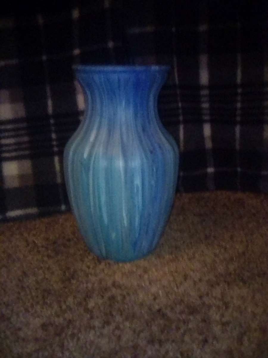 Hand Painted Glass Vase