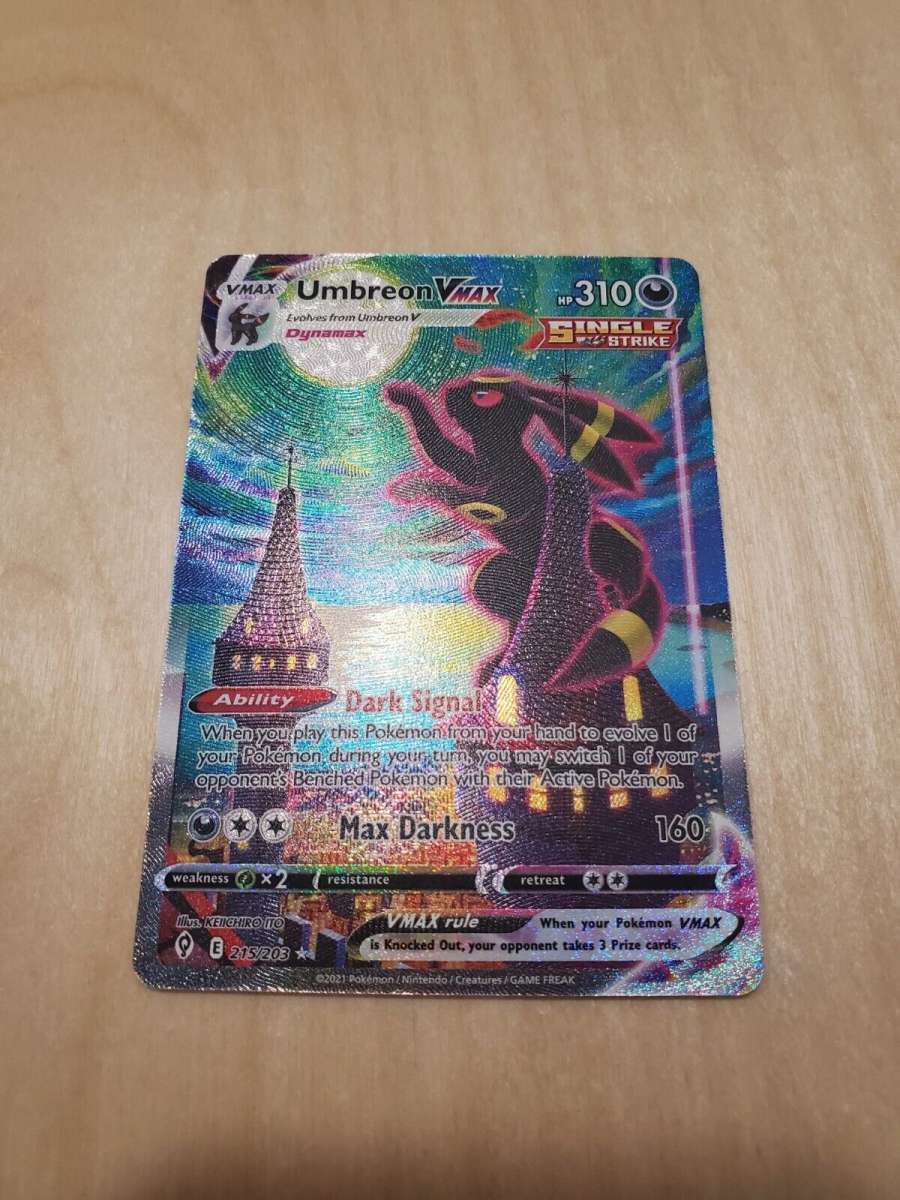 Umbreon VMAX Alternate Art Secret Rare  215203  Evolving Ski