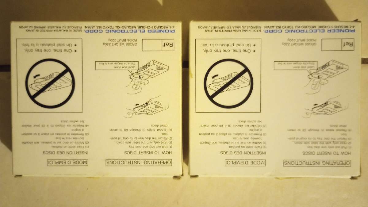 2 Vintage Pioneer JDM2000 CD Magazine 6disc Changer W Boxes