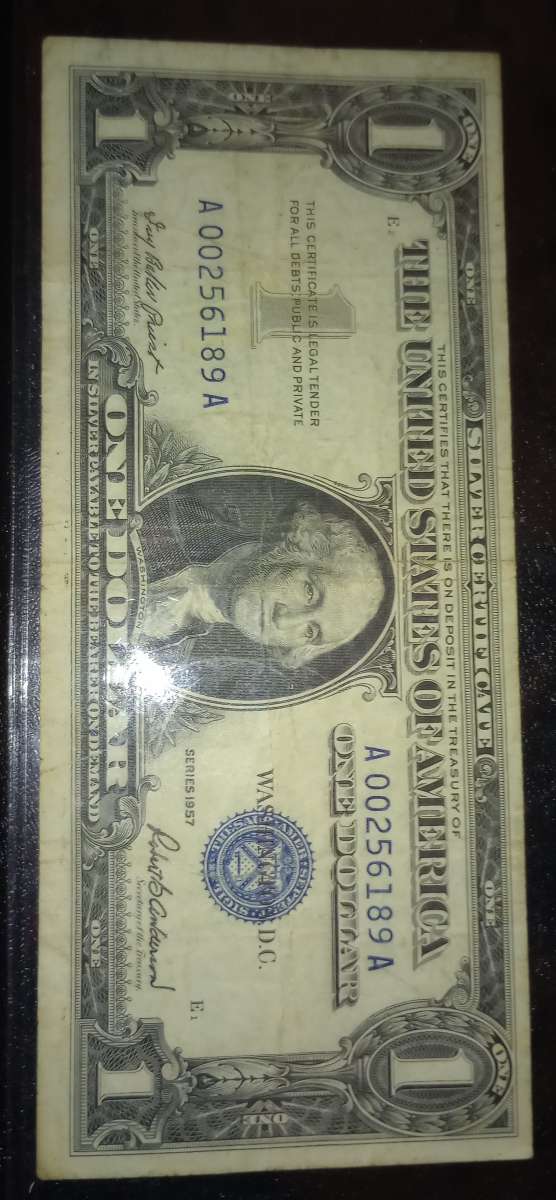 1957 one dollar bill