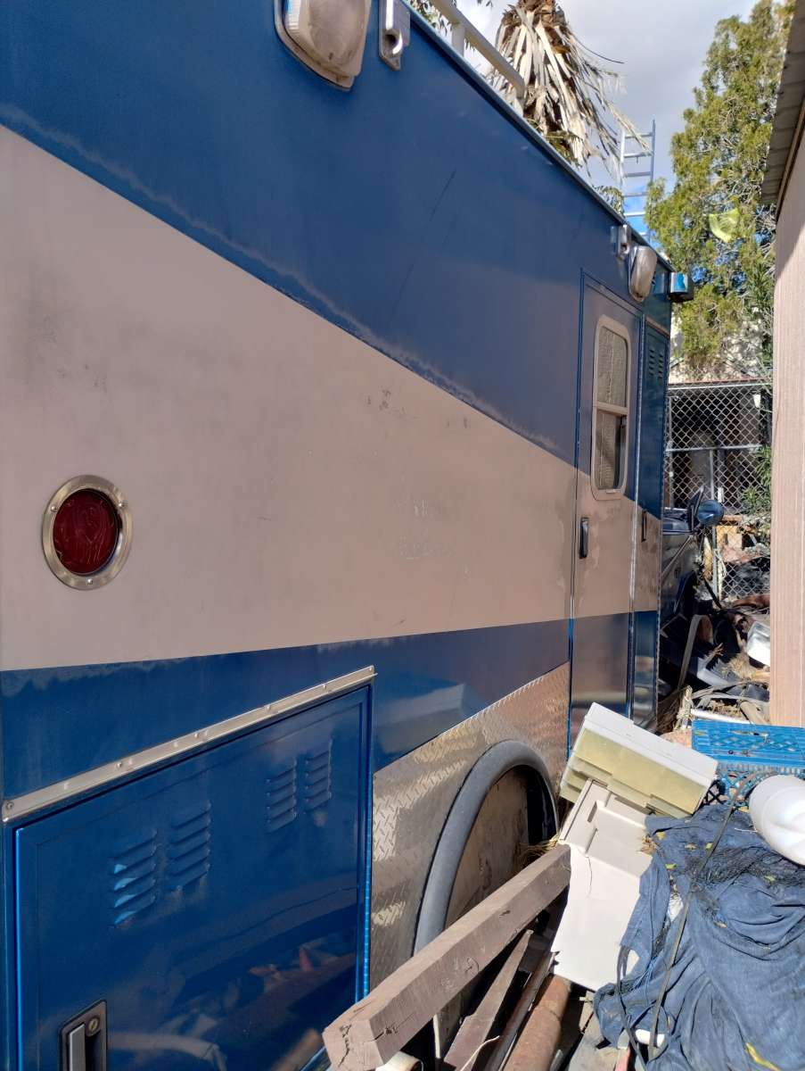 a ambulance and a bar sing