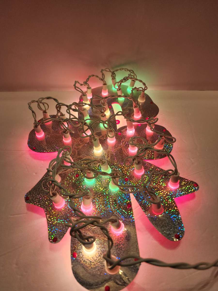 Celebrations Holographic Illumination Twinkling Candy Cane