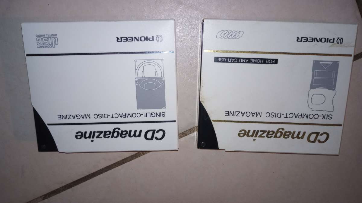 2 Vintage Pioneer JDM100 CD Magazine 6disc Changer W Boxes H