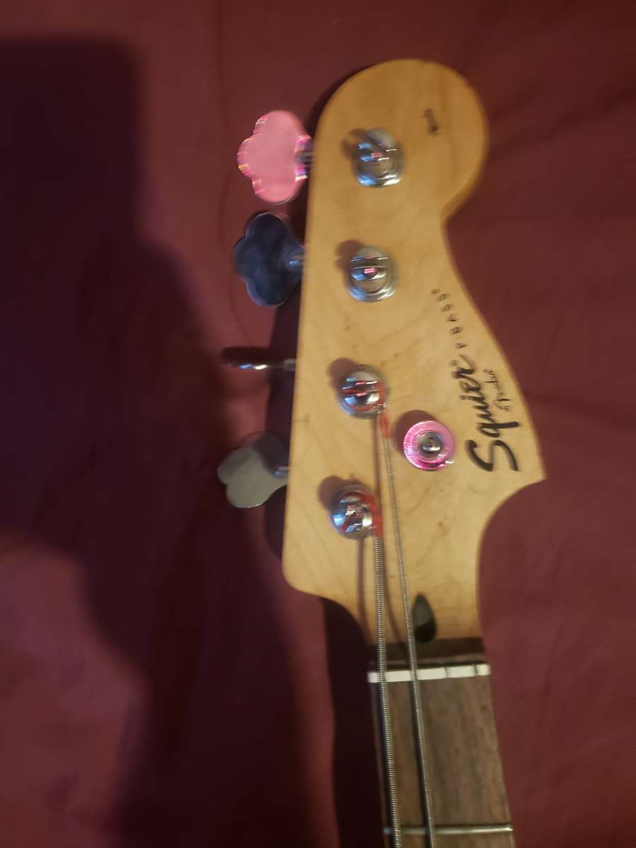 Squire electric bass guitar