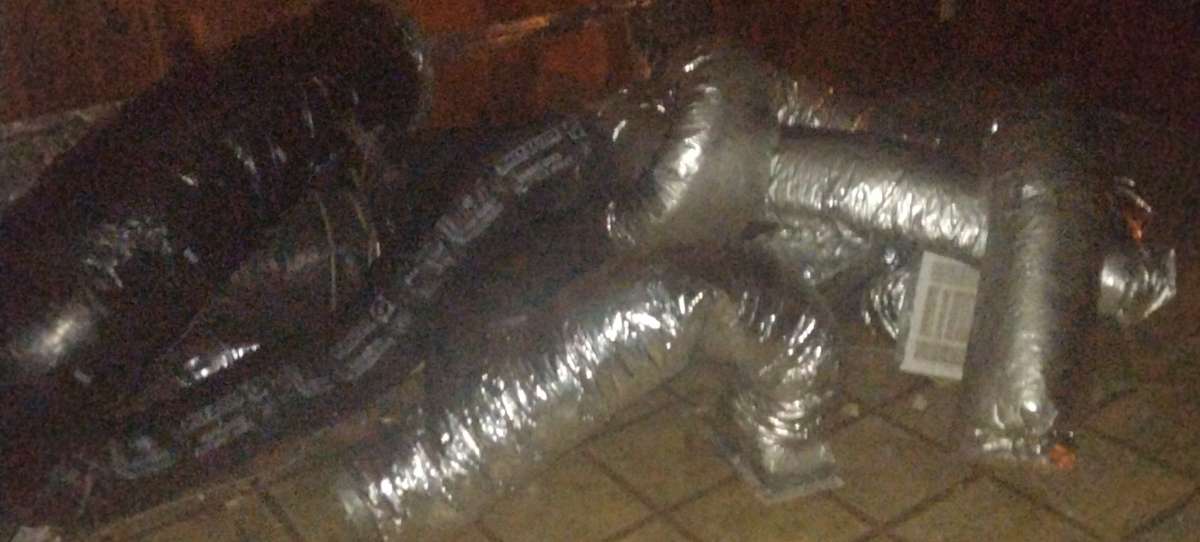 6 inch insulated duct hose and attachment