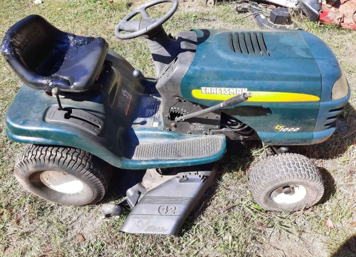 20HP Craftsman LT1000 Riding Mower 42 Inch Cut