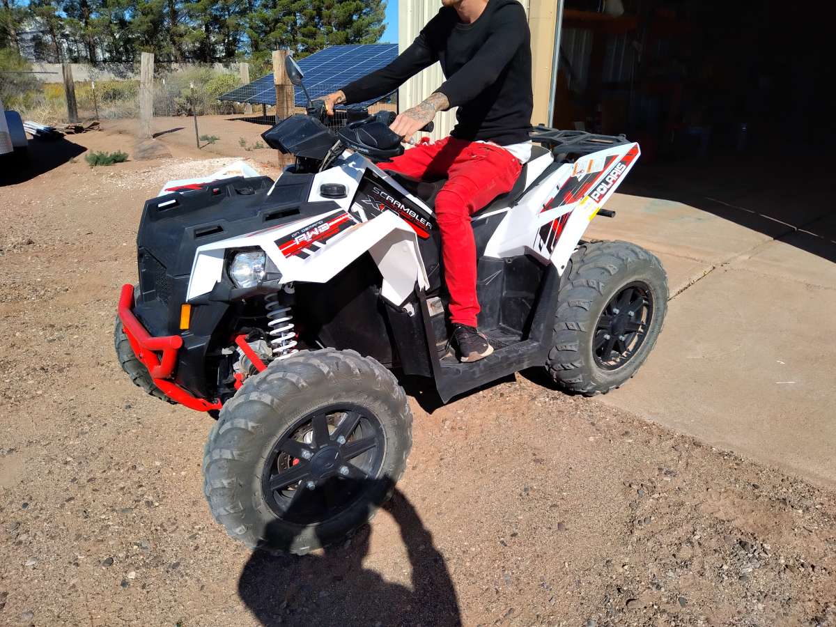 A 2016 Polaris On Demand All Wheel Drive Scrambler Xp 1000
