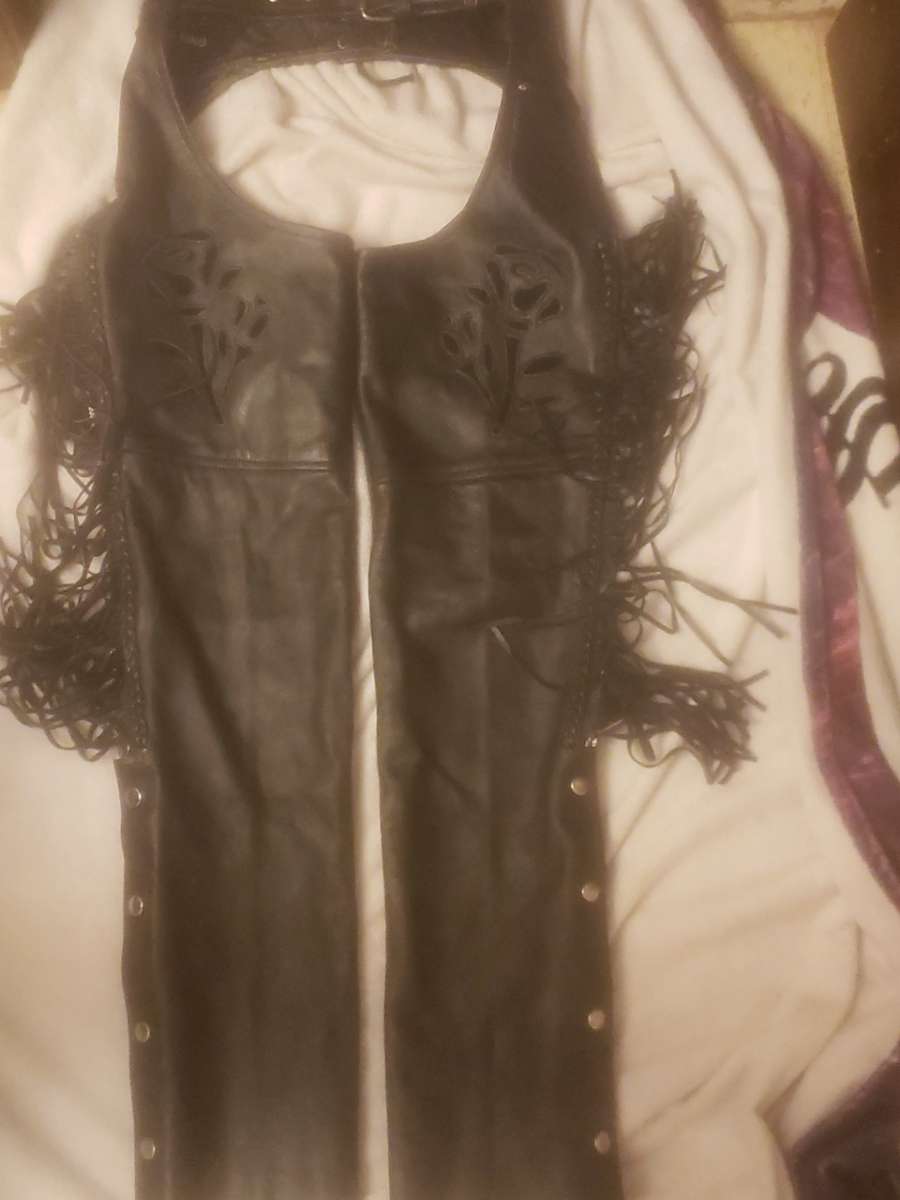 motorcycle leather chaps