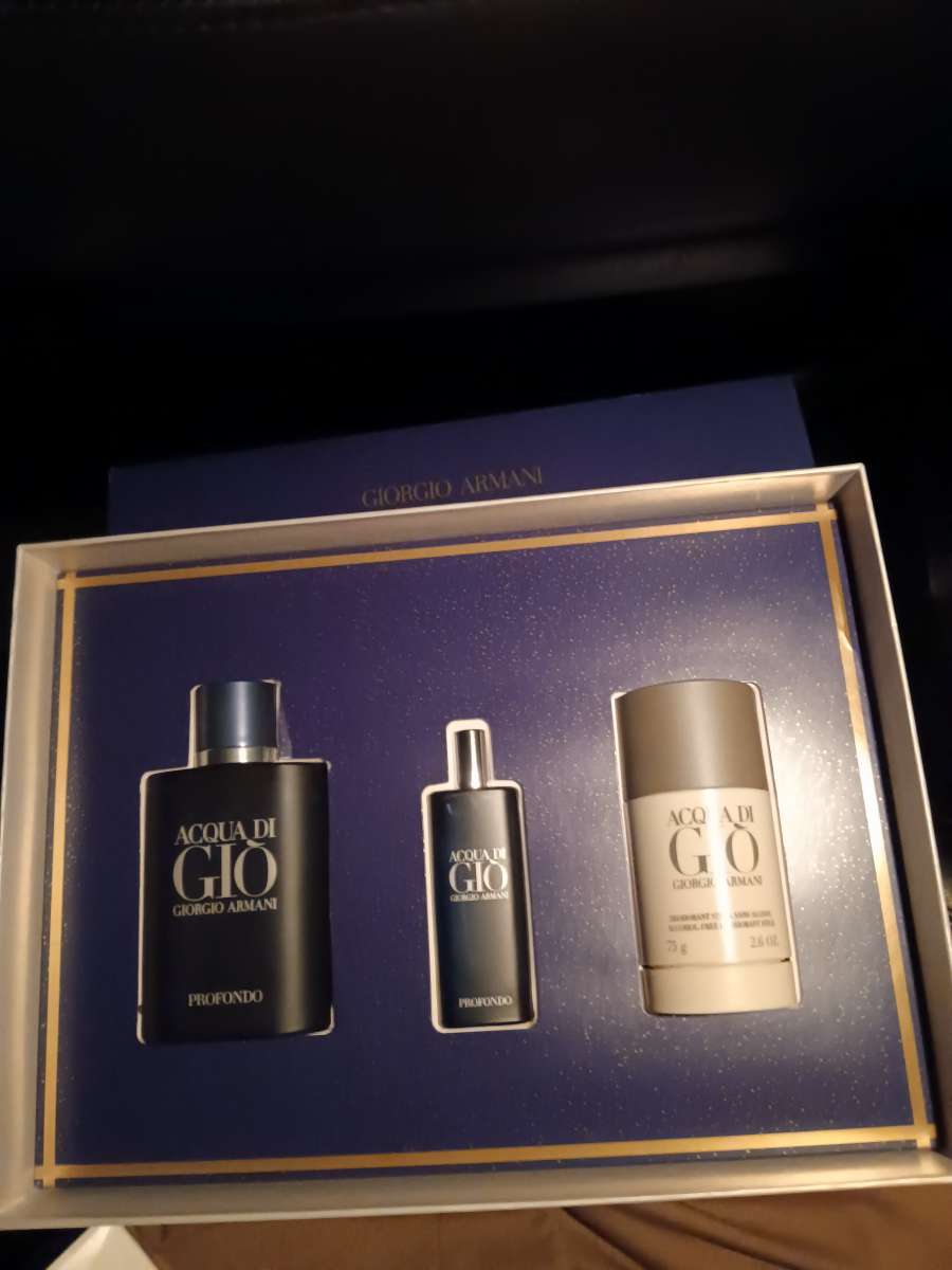 Armani Montblanc and designer cologne gift box sets