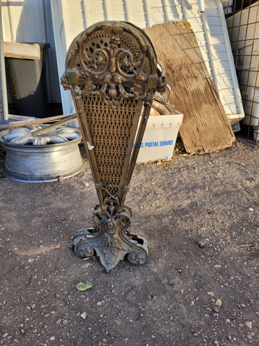 antique fireplace screen