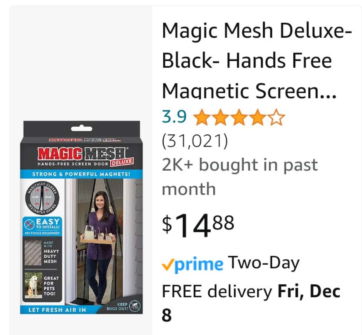 Magnetic Screen Door