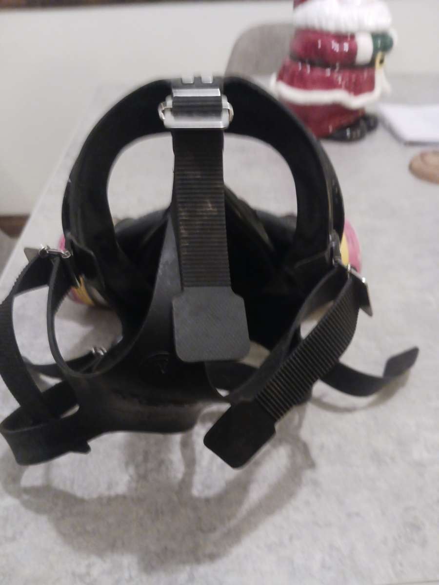 forced air respirator unit and MSA silicone respirator