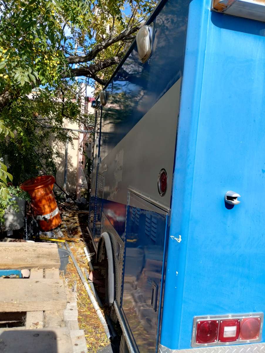 a ambulance and a bar sing