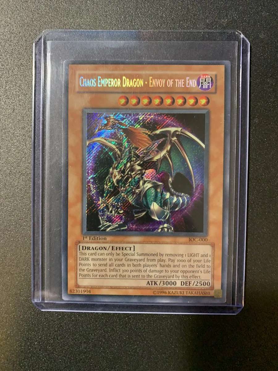 chaos emperor dragon envoy of the end secret rare1st edition