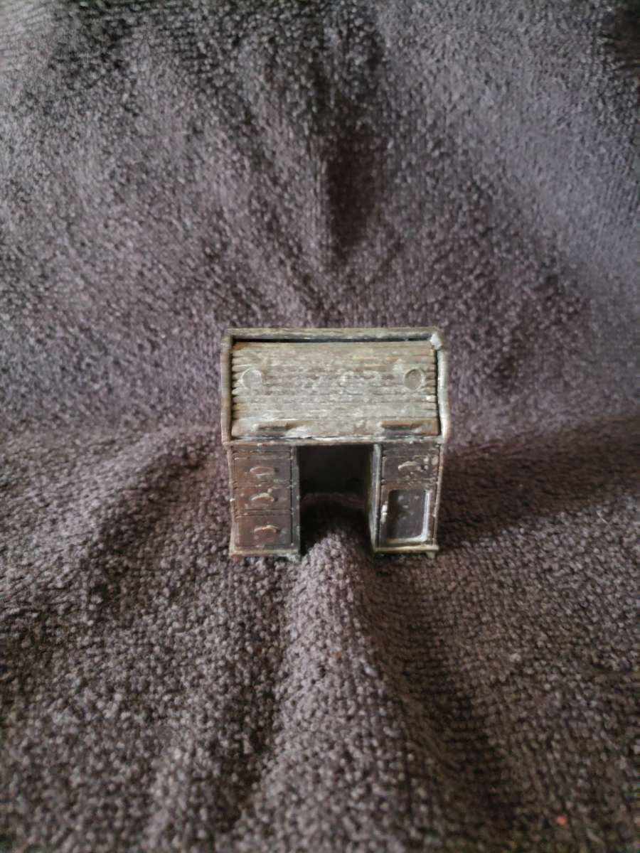 1978 Durham Vintage Miniature Cast Iron Roll Top Desk