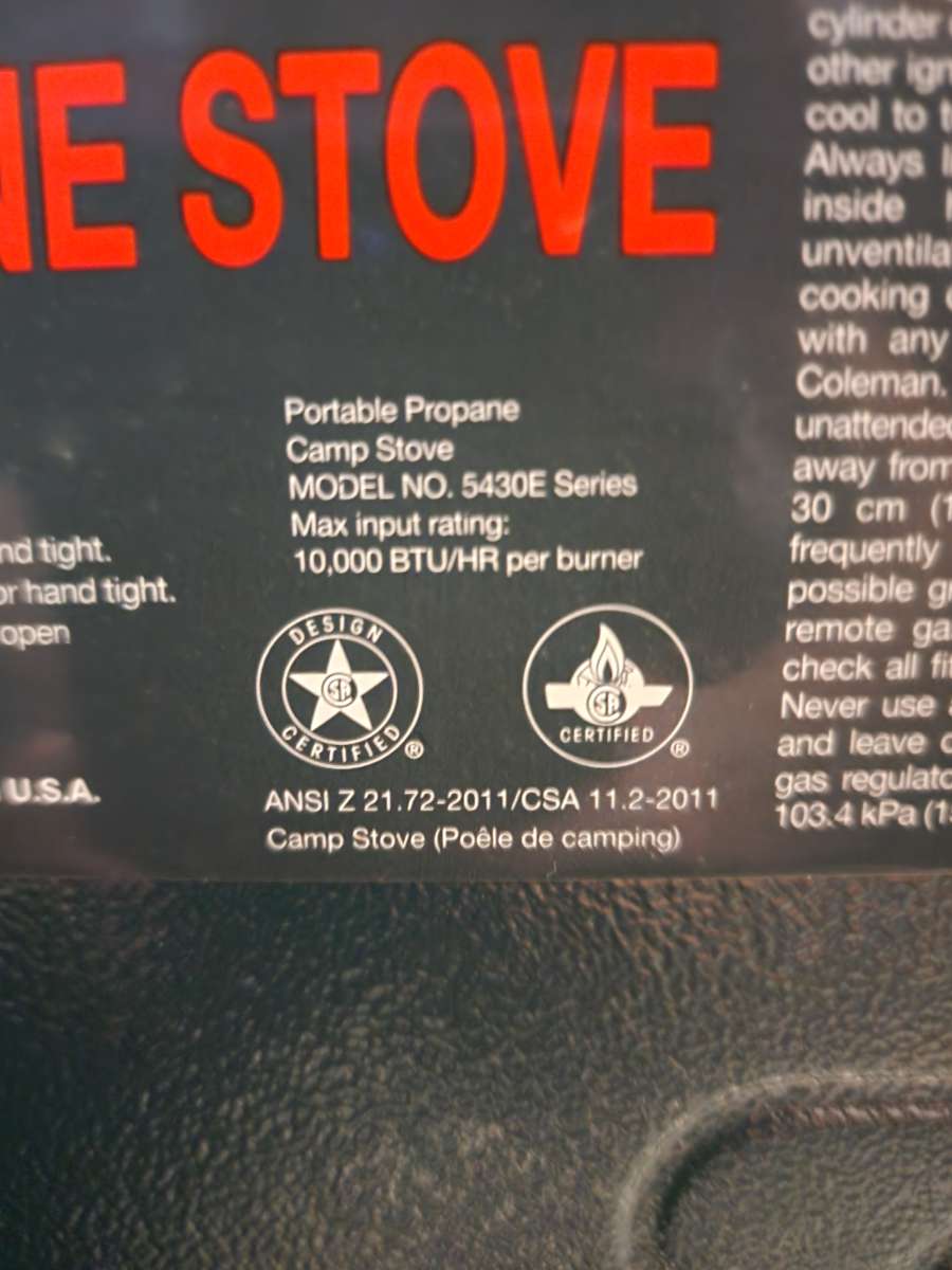 Coleman 2 Burner Propane Stove