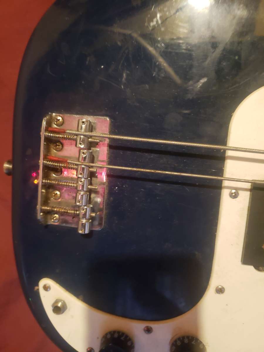 Squire electric bass guitar
