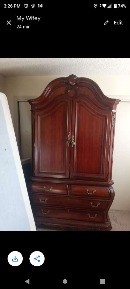 Armorie with dresser attached