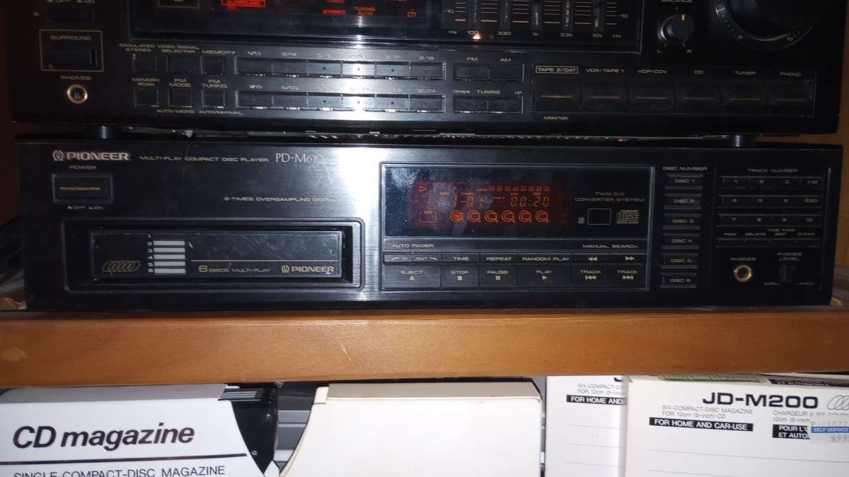1989 Pioneer PDM610  Compact Disc Changer Vintage W Instruct