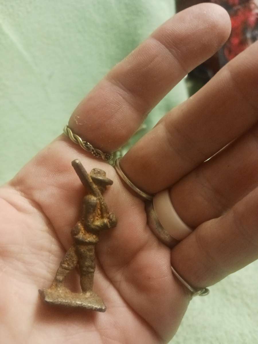 very old civil war brass figurines