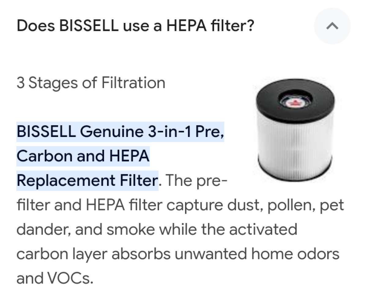 Bissell Air400 Hepa Air Purifier
