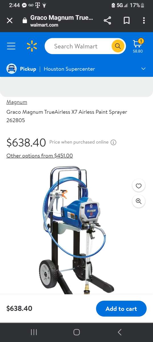 Graco magnum x7 airless sprayer